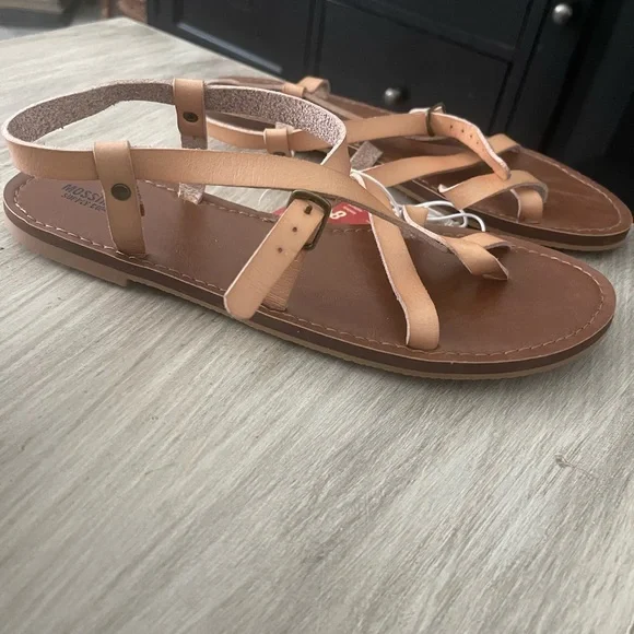 Mossimo Supply Co. Tan Strappy Sandals - Picture 2 of 2